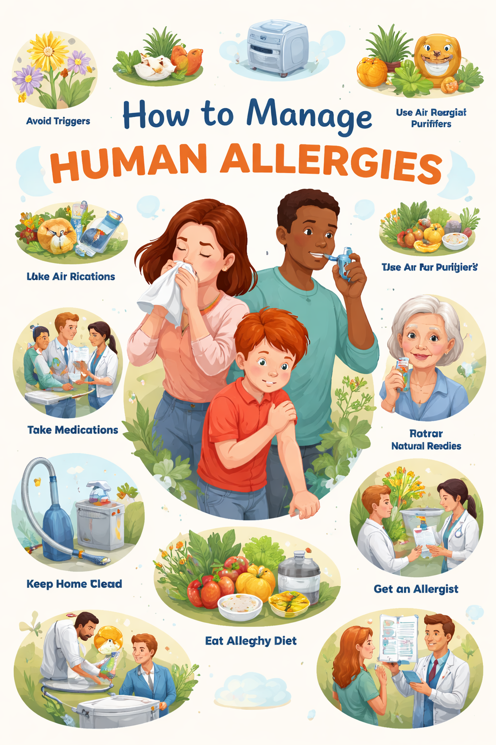 how to manaage humman allergies